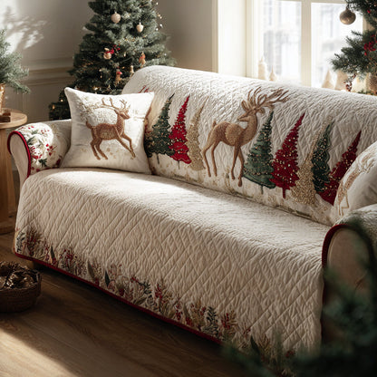Merry Hearth Quilted Sofa Cover NCU0DV8365