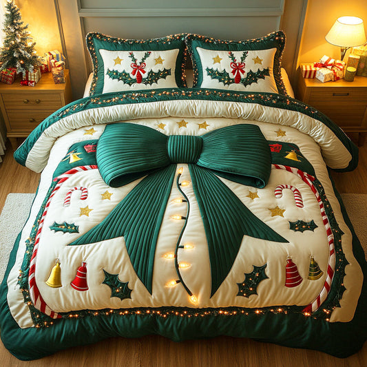 Merry Knot 3-Piece Quilted Bedding Set NCU0TD534