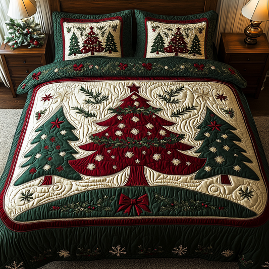 Merry Light 3-Piece Quilted Bedding Set NCU0DK9836