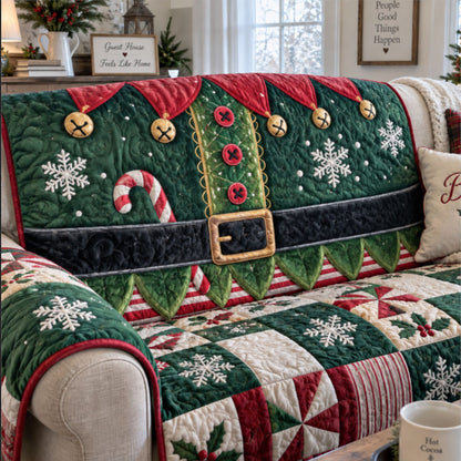 Merry Little Christmas Quilted Sofa Cover NCU0PT12138