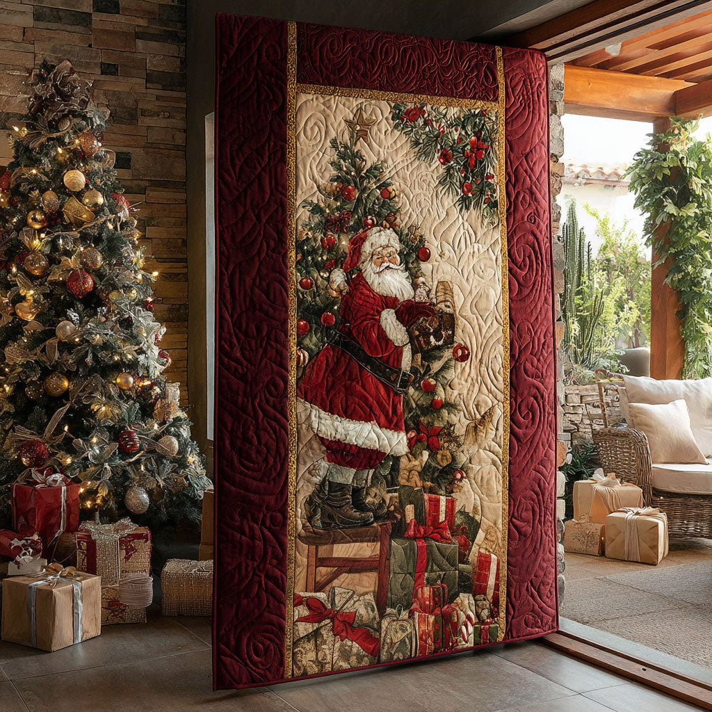 Merry Maker Santa Quilted Door Cover NCU0PT10409