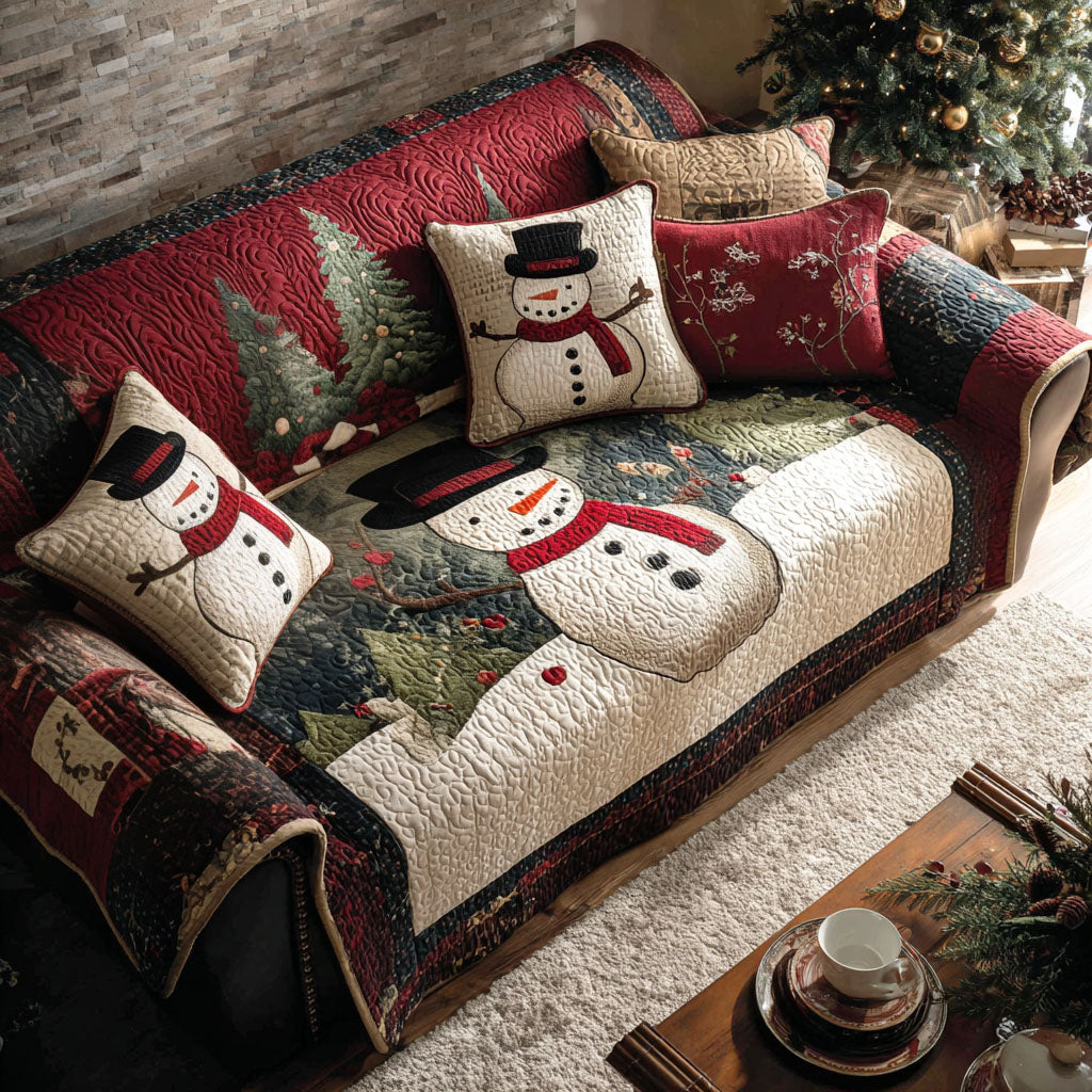 Merry Mischief Makers Quilted Sofa Cover NCU0PT10375