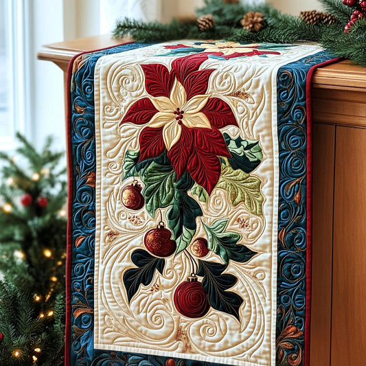 Merry Mistletoe Magic Quilted Table Runner NCU0PT2288
