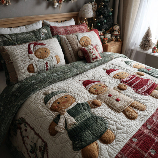 Merry Morsels 3-Piece Quilted Bedding Set NCU0DV7651