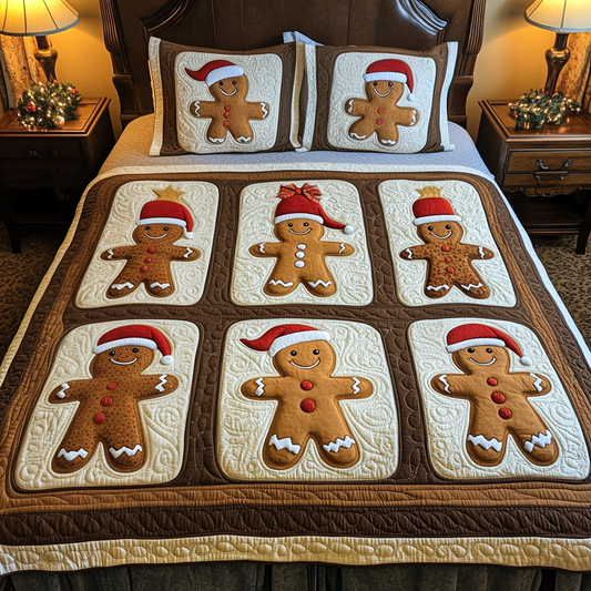 Merry Morsels 3-Piece Quilted Bedding Set NCU0VH1029