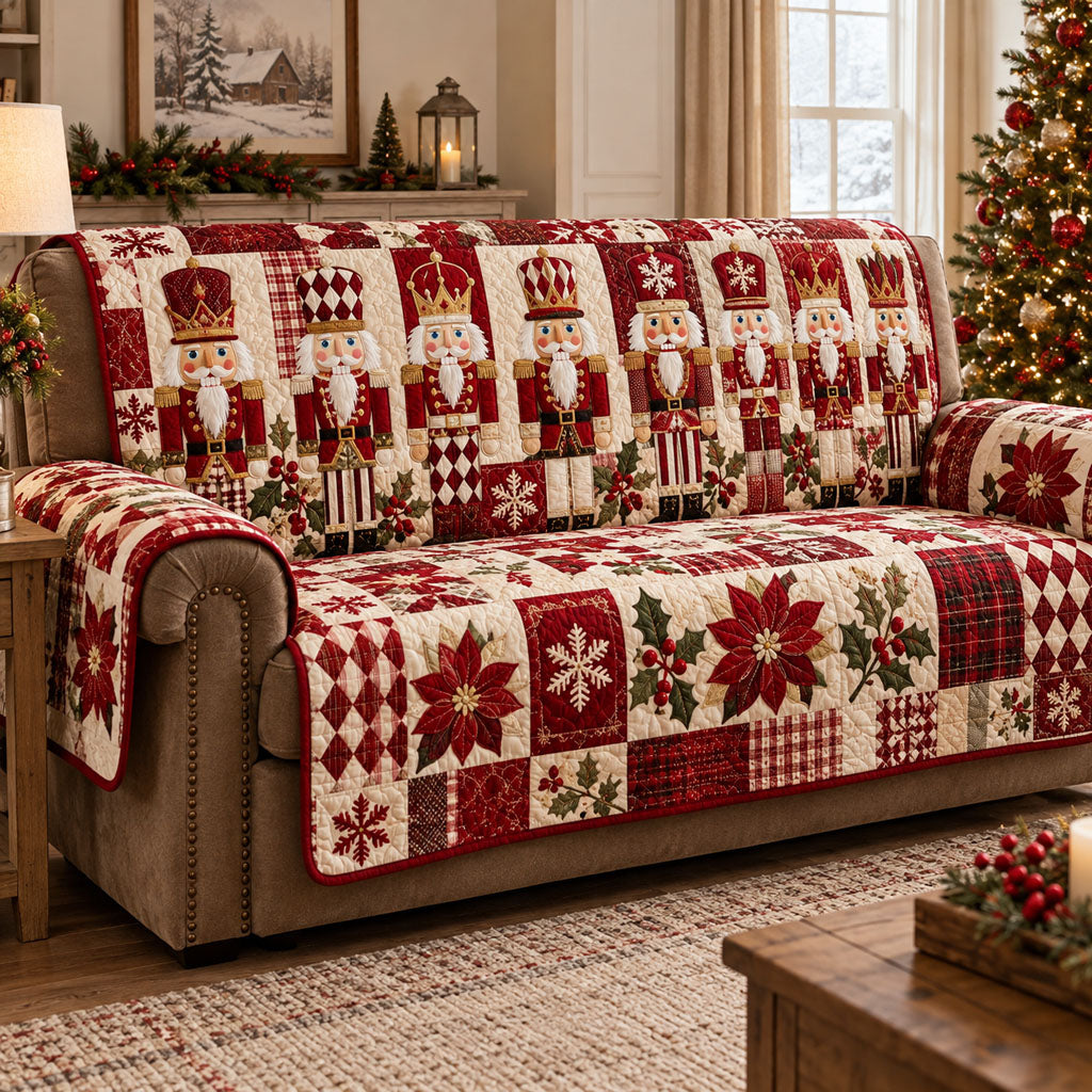 Merry Nutcracker Magic Quilted Sofa Cover NCU0PT12186