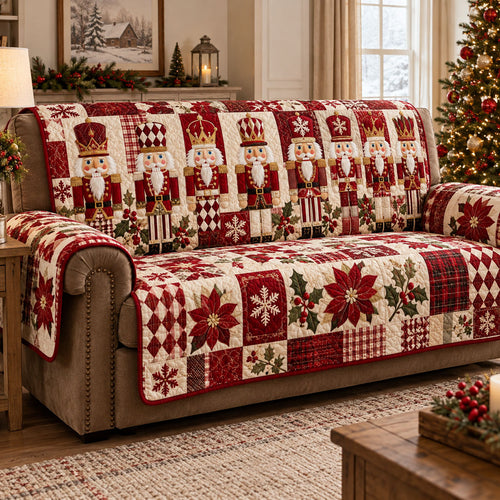 Merry Nutcracker Magic Quilted Sofa Cover NCU0PT12186