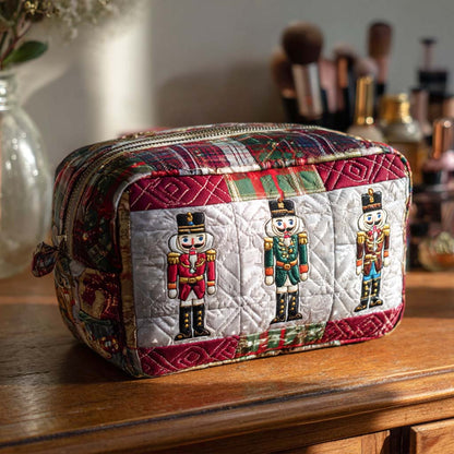 Merry Nutcracker Quilted Makeup Bag NCU0PT9505