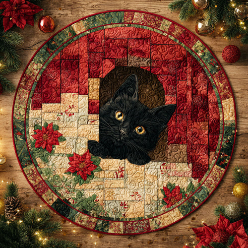 Merry Peek Quilted Round Mat NCU0TV1105