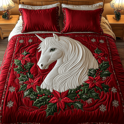 Merry Pony 3-Piece Quilted Bedding Set NCU0TH2198