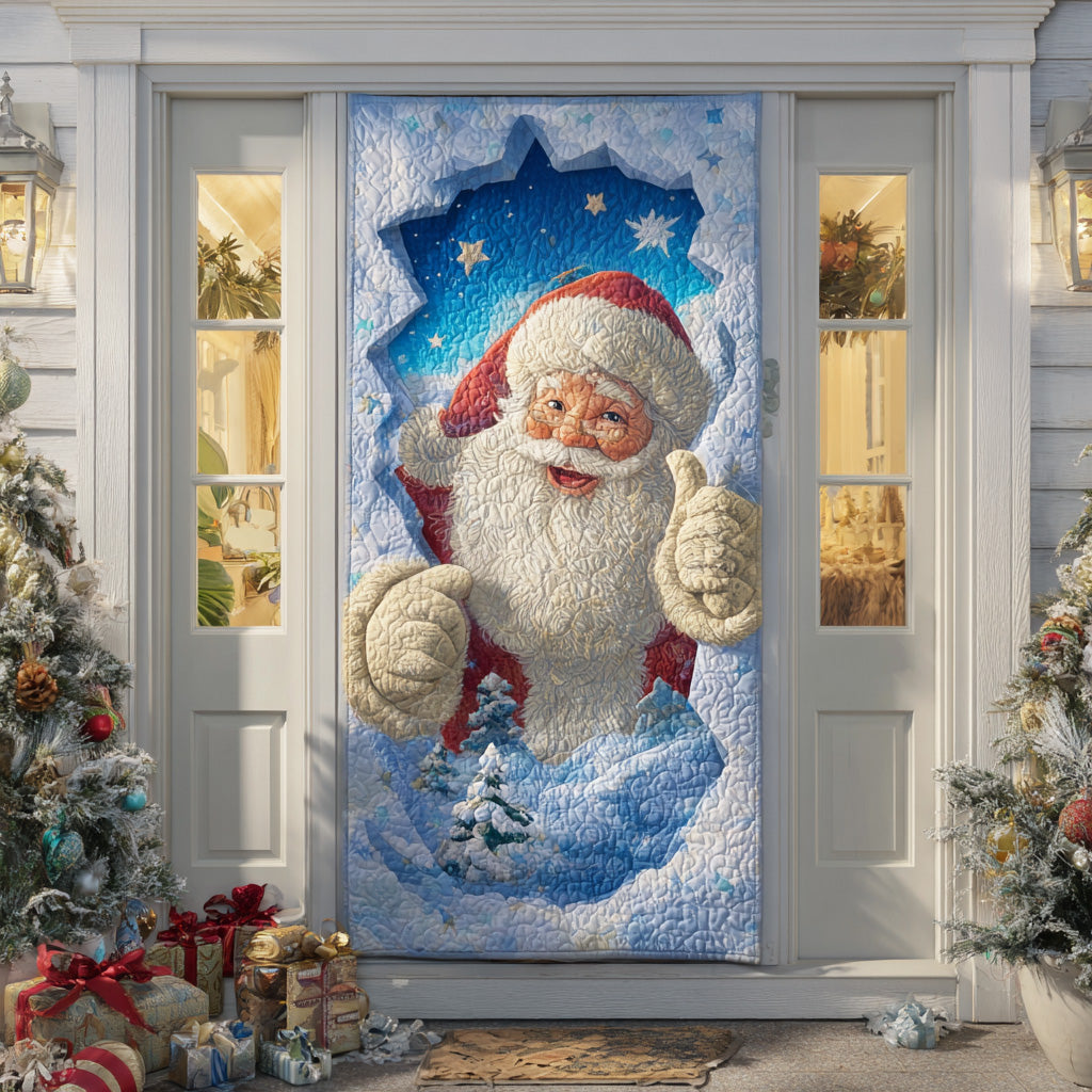 Merry Santa Journey Quilted Door Cover NCU0TD1641