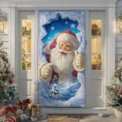 Merry Santa Journey Quilted Door Cover NCU0TD1641