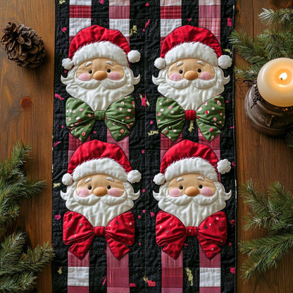 Merry Santa Quilted Table Runner NCU0NT10481