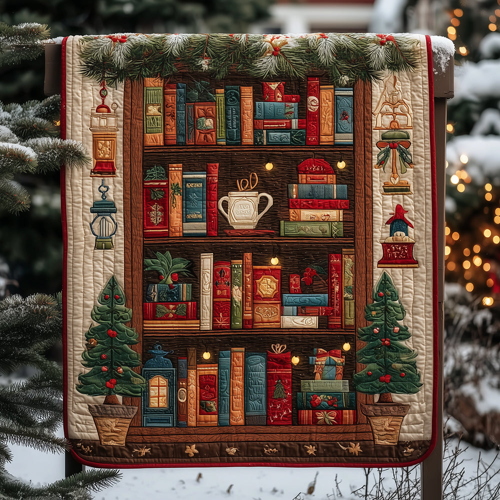 Merry Shelf Tales Quilted Blanket NCU0TH3484