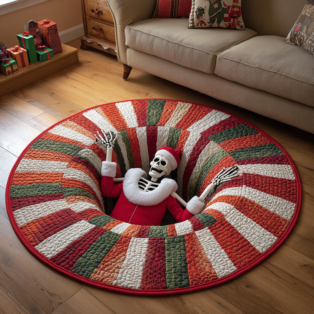 Merry Trap Mat Quilted Round Mat NCU0DV7779