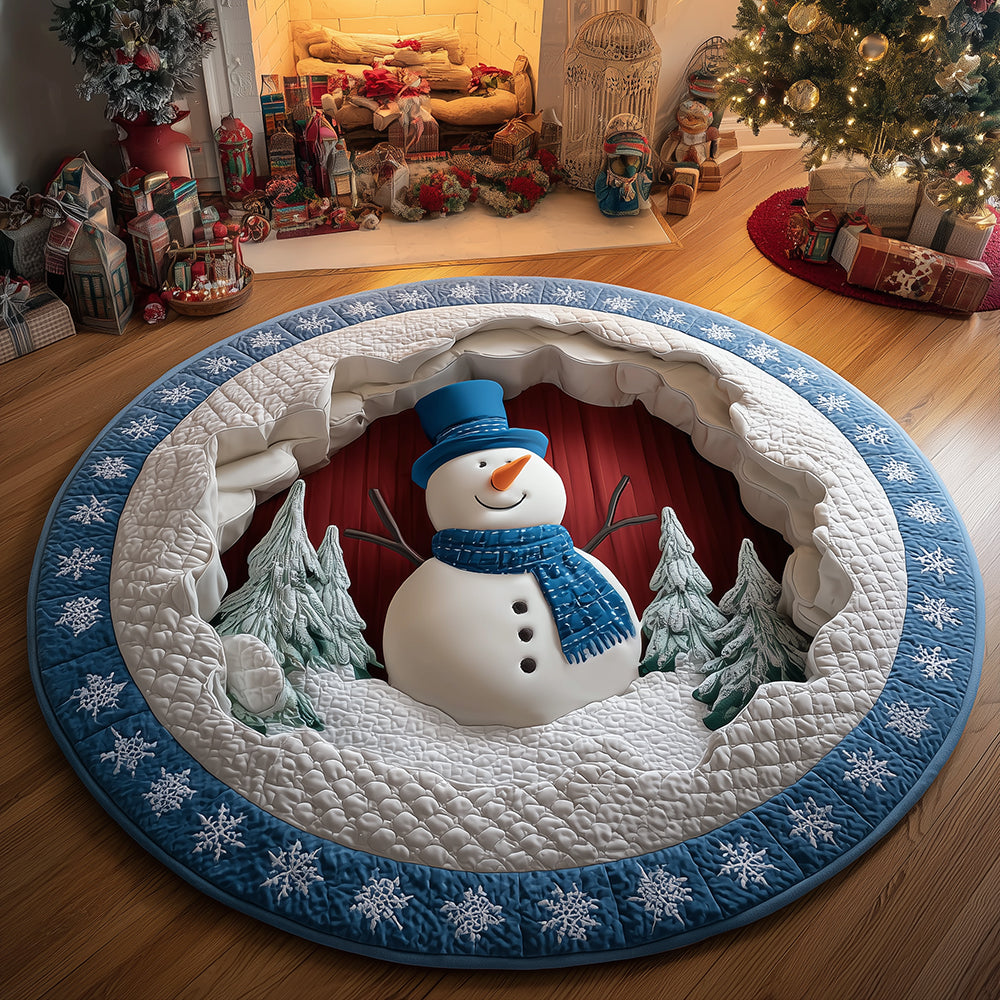 Merry Wonder Quilted Round Mat NCU0TH3305