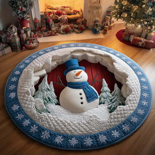 Merry Wonder Quilted Round Mat NCU0TH3305