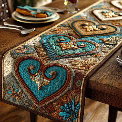 Mesa Hearts Quilted Table Runner NCU0TD2240