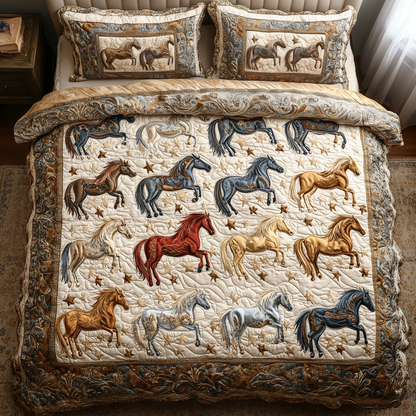 Mesa Mustang 3-Piece Quilted Bedding Set NCU0VH2271