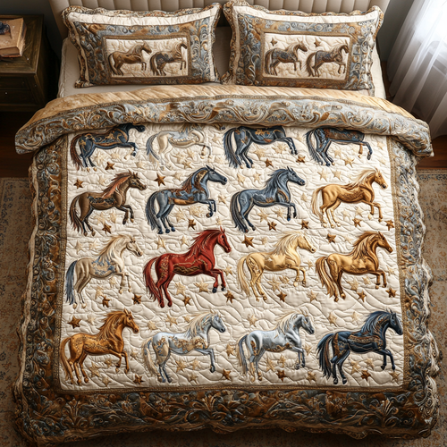 Mesa Mustang 3-Piece Quilted Bedding Set NCU0VH2271