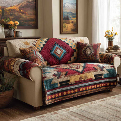 Mesa Patchwork Quilted Sofa Cover NCU0XD2427