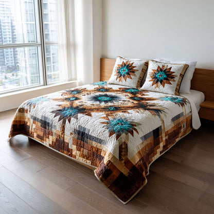 Mesa Sunset 3-Piece Quilted Bedding Set NCU0DK12203