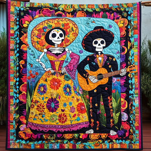 Day of the dead blanket 2025