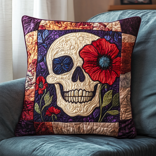 Mexican Skull Art Quilted Pillow Case NCU0TL1869