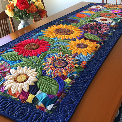 Sunflower Quilted Table Runner NCU0VT176