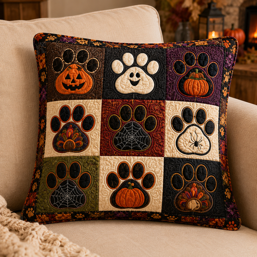 Midnight Paws Quilted Pillow Case NCU0TV2102