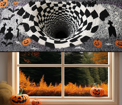 Midnight Spiral Quilted Valance NCU0DV7386