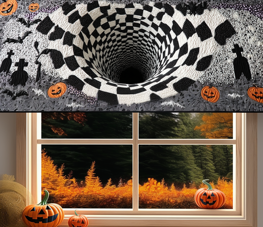 Midnight Spiral Quilted Valance NCU0DV7386