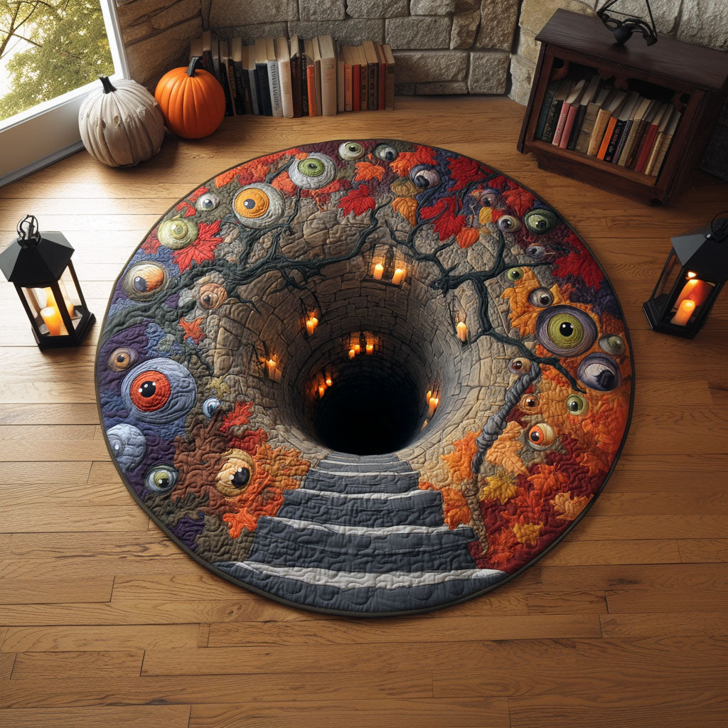 Midnight Abyss Quilted Round Mat NCU0PT11865