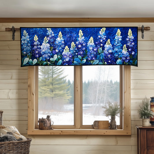 Midnight Bloom Quilted Valance NCU0NT5949