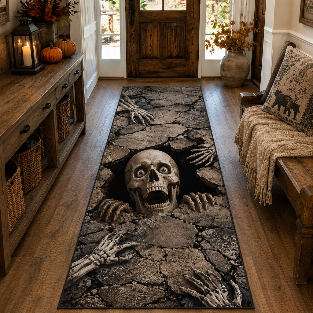 Midnight Bone Crawl Runner Carpet NCU0PT11951