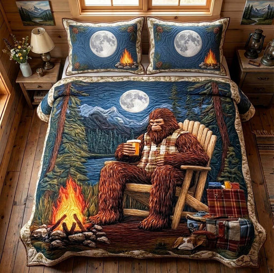 Midnight Campfire 3-Piece Quilted Bedding Set NCU0QD022