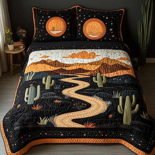 Midnight Canyon 3-Piece Quilted Bedding Set NCU0NT4169
