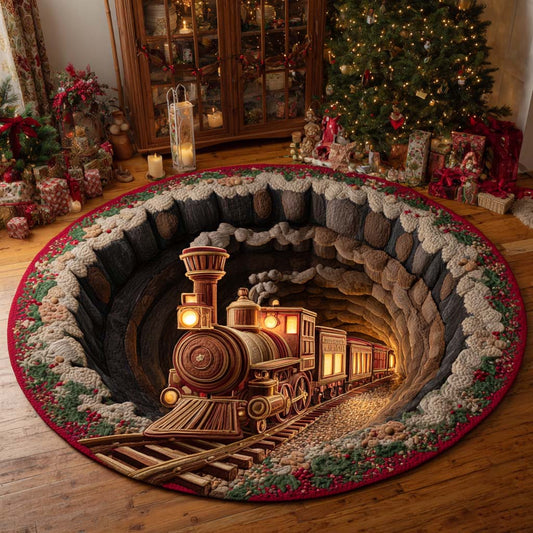 Midnight Canyon Express Quilted Round Mat NCU0XD1860