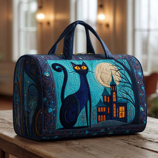 Midnight Cats Quilted Duffle Bag NCU0XD397