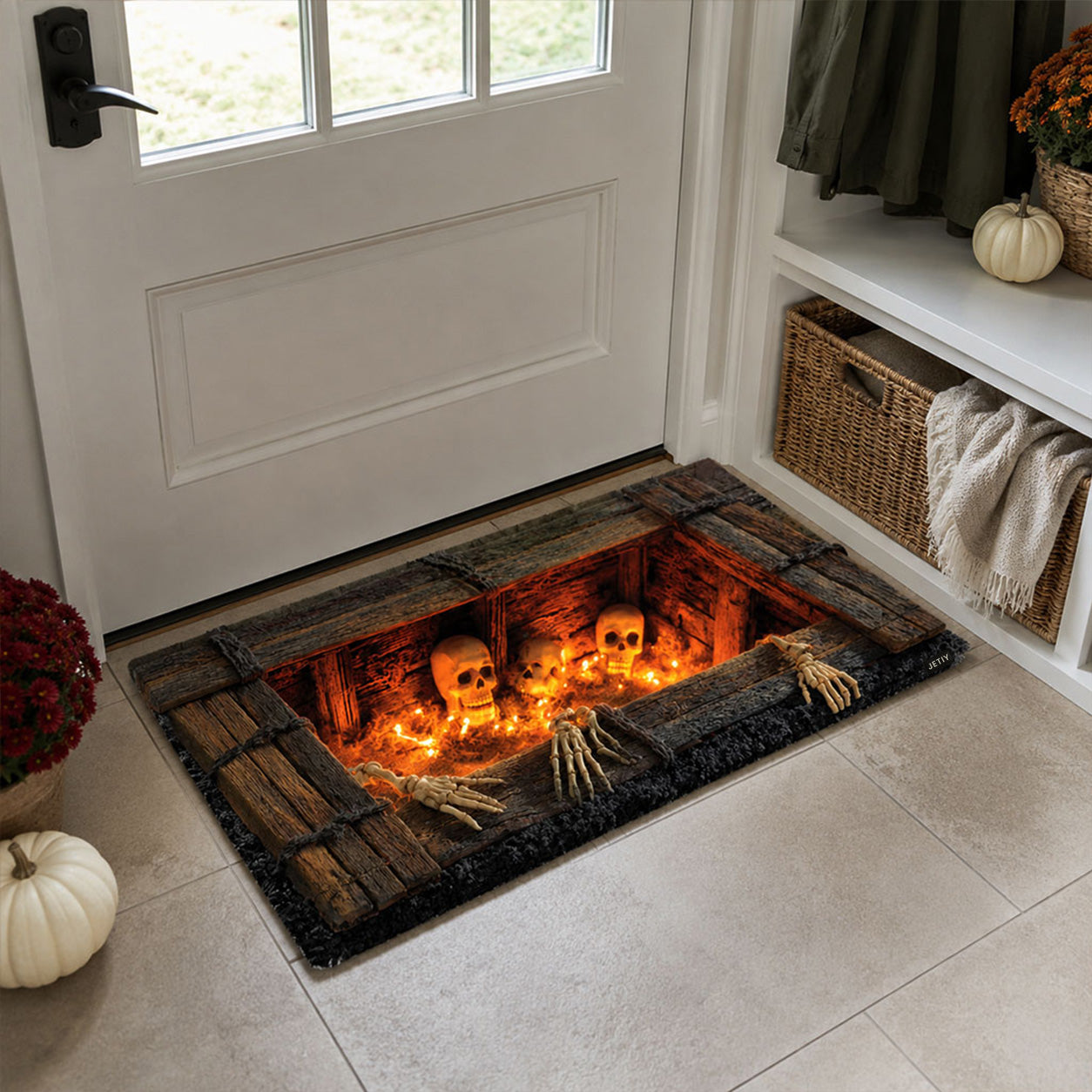 Midnight Cemetery Gate Doormat NCU0PT11885