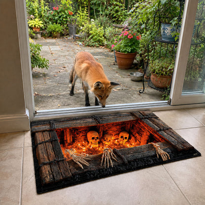 Midnight Cemetery Gate Doormat NCU0PT11885
