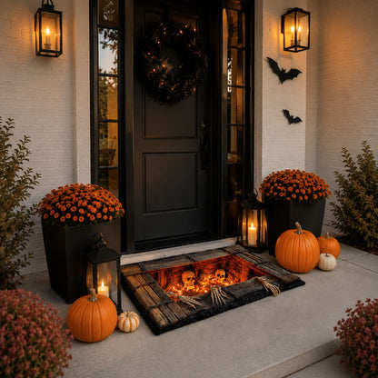 Midnight Cemetery Gate Doormat NCU0PT11885