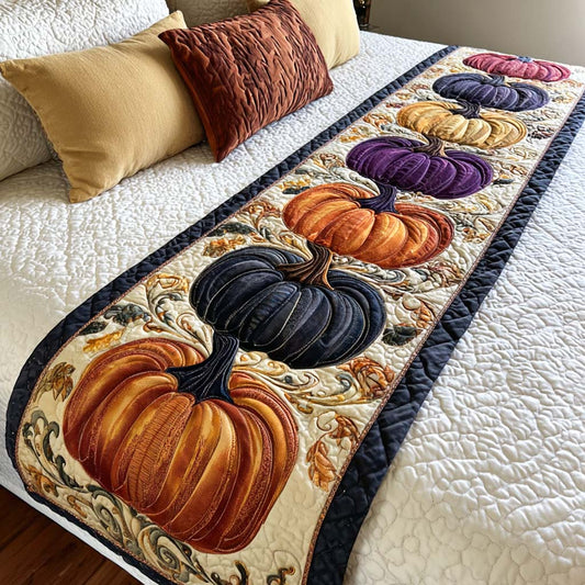 Midnight Charm Quilted Bed Runner NCU0NT9436