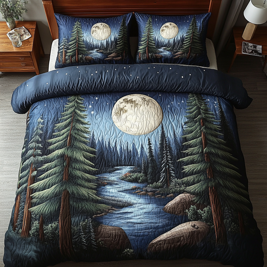 Midnight Creek 3-Piece Quilted Bedding Set NCU0VH2361