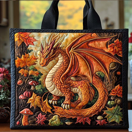Midnight Dragon Sky Quilted Tote Bag NCU0NT8457