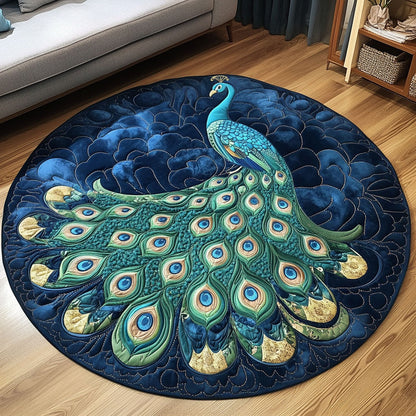 Midnight Elegance Quilted Round Mat NCU0NT4882