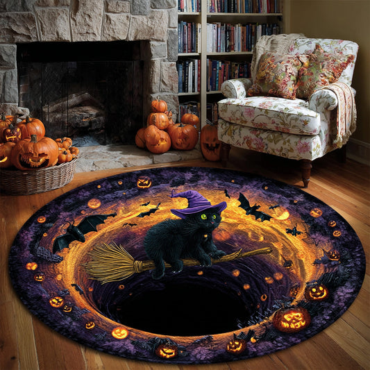 Midnight Flight Quilted Round Mat NCU0VL2909
