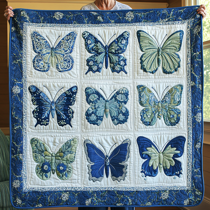 Midnight Flutter Quilted Blanket NCU0VL1101