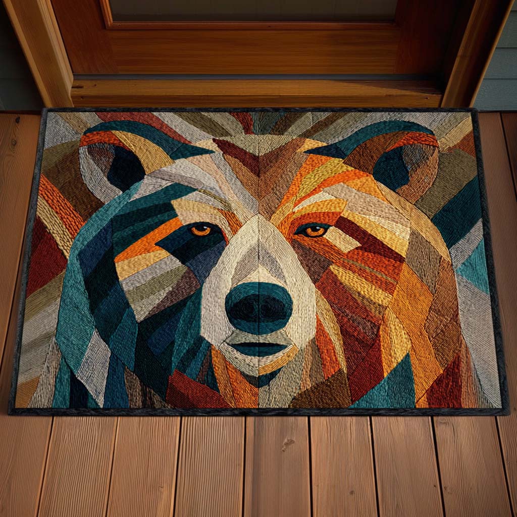 Midnight Forest Bear Doormat NCU0XD1242