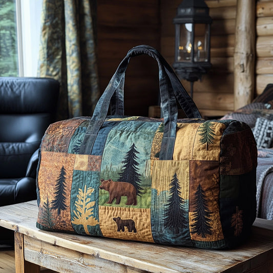 Midnight Forest Quilted Duffle Bag NCU0PT8998